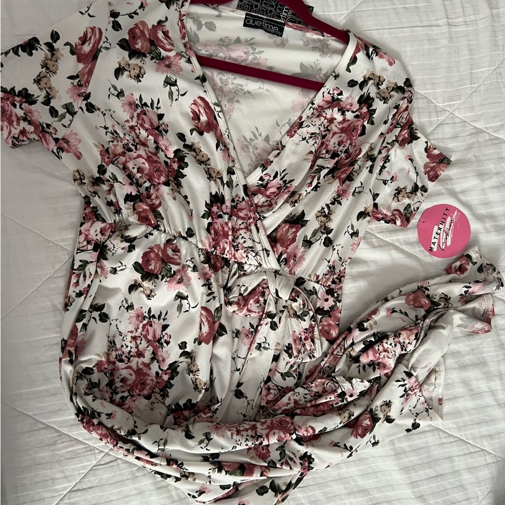 DueTime Maternity Dress Floral